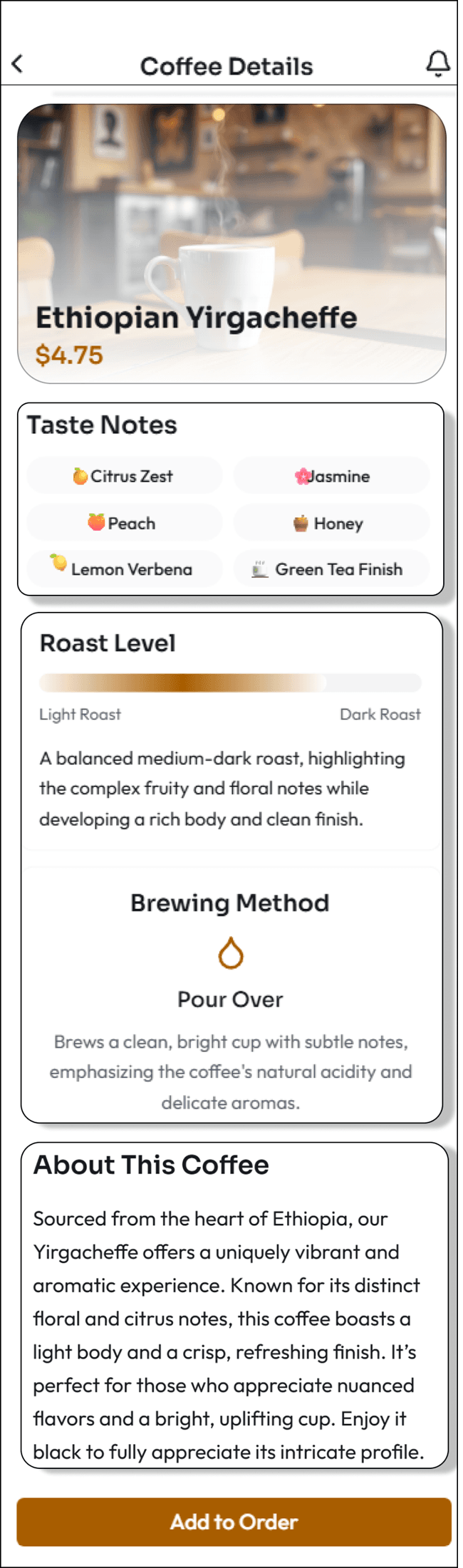Coffee Cafe App
